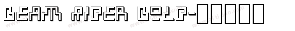 Beam Rider Bold字体转换